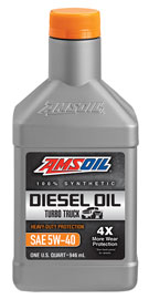 AMSOIL Heavy-Duty Synthetic Diesel Oil 5w-40 API CK-4
