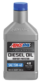 AMSOIL Heavy-Duty Synthetic Diesel Oil 15w-40 API CK-4
